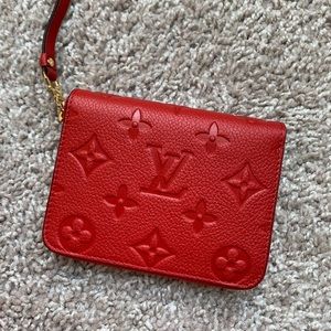 Louis Vuitton Red Zippy Coin Purse